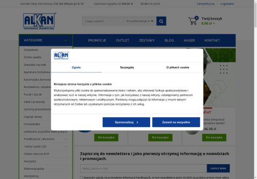 Hurtownia Elektryczna Alkan Technika Świetlna Hurtownia Elektryczna Alkan Technika Świetlna