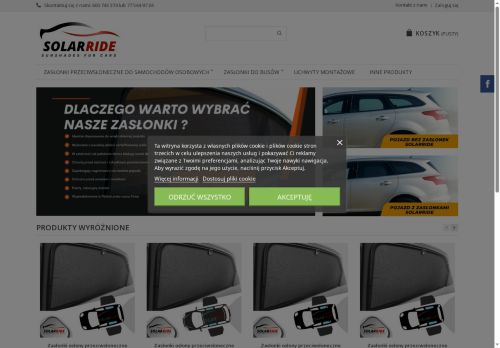 Zasłonki dedykowane przeciwsłoneczne do auta Zasłonki dedykowane przeciwsłoneczne do auta