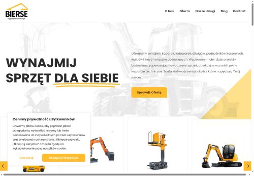 Sprzęt budowlany z operatorem Sprzęt budowlany z operatorem