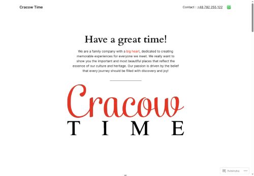 Cracow Time Przewodnik po Krakowie Cracow Time Przewodnik po Krakowie