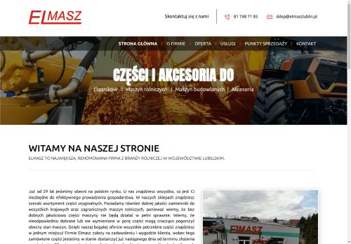 Części rolnicze w Lublinie Elmasz Części rolnicze w Lublinie Elmasz