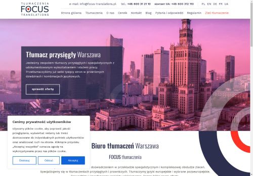 Focus Tłumaczenia Focus Tłumaczenia
