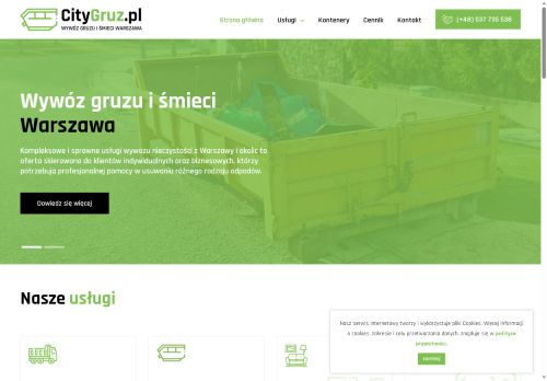 Mały kontener na gruz Mały kontener na gruz