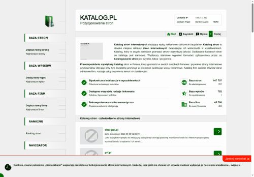 Katalog stron internetowych Katalog stron internetowych