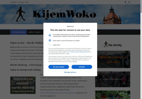 Nordic walking według Kijem w oko Nordic walking według Kijem w oko