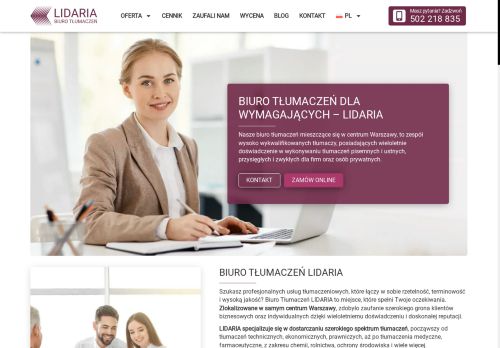 Biuro Tłumaczeń Lidaria. Biuro Tłumaczeń Lidaria.