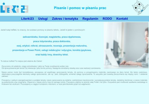 Pomoc w pisaniu prac magisterskich, licencjackich, zaliczeniowych i in Pomoc w pisaniu prac magisterskich, licencjackich, zaliczeniowych i in