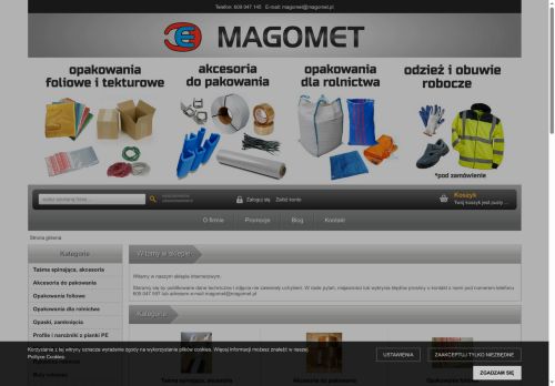 Magomet sprzedaż opakowań, rękawic i odzieży roboczej Magomet sprzedaż opakowań, rękawic i odzieży roboczej