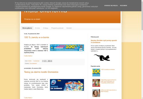 Mała Ekonomia - blog finasowy Mała Ekonomia - blog finasowy