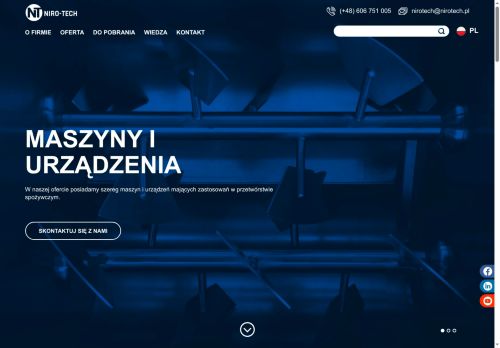 Maszyny dla przemysłu spożywczego Maszyny dla przemysłu spożywczego