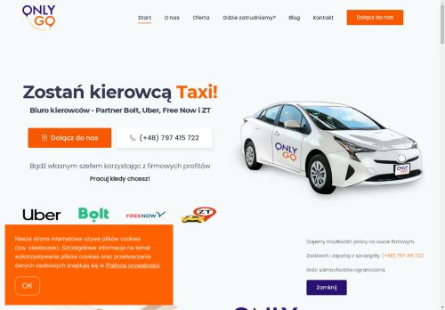 OnlyGo Partner Uber Bolt i FreeNow OnlyGo Partner Uber Bolt i FreeNow