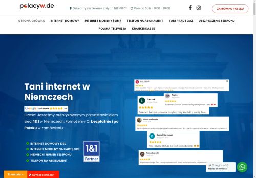Polacyw.de twój Polski Dostawca internetu DSL w Niemczech Polacyw.de twój Polski Dostawca internetu DSL w Niemczech