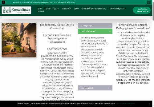 Niepubliczna Poradnia Psychologiczno-Pedagogiczna Konwaliowa Niepubliczna Poradnia Psychologiczno-Pedagogiczna Konwaliowa