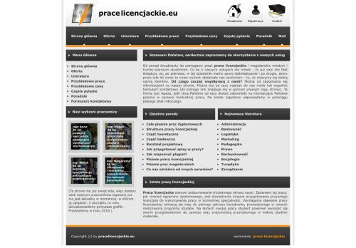 Pomoc w pisaniu prac licencjackich Pomoc w pisaniu prac licencjackich