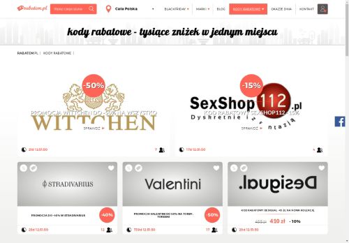 RABATEM, Kody rabatowe, promocje, okazje, zniżki RABATEM, Kody rabatowe, promocje, okazje, zniżki