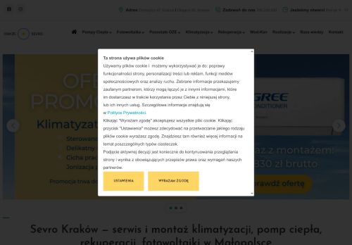 Sevro Klimatyzacja, Pompy ciepła, Fotowoltaika montaż i serwis Sevro Klimatyzacja, Pompy ciepła, Fotowoltaika montaż i serwis
