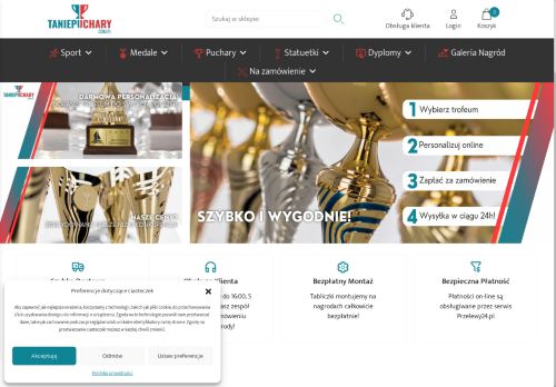 Tanie Puchary, Medale, Statuetki i Trofea sportowe Tanie Puchary, Medale, Statuetki i Trofea sportowe