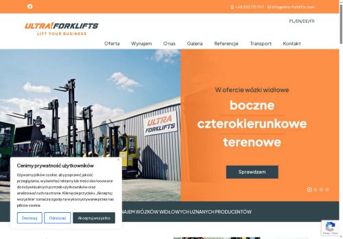 Ultra Forklifts wypożyczalnia wózków widłowych Ultra Forklifts wypożyczalnia wózków widłowych