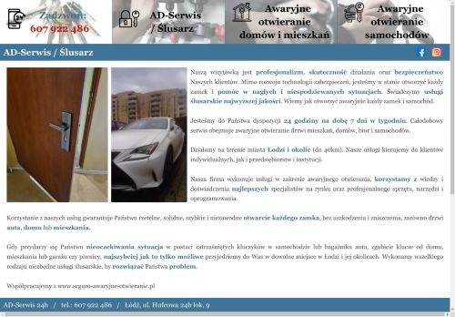 AD serwis, pogotowie zamkowe Łódź AD serwis, pogotowie zamkowe Łódź