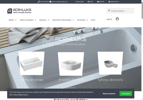 Acryluks - wanny i brodziki akrylowe