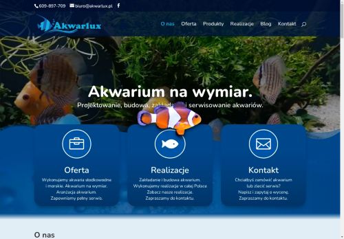 Akwarlux, akwaria słodkowodne i morskie na wymiar