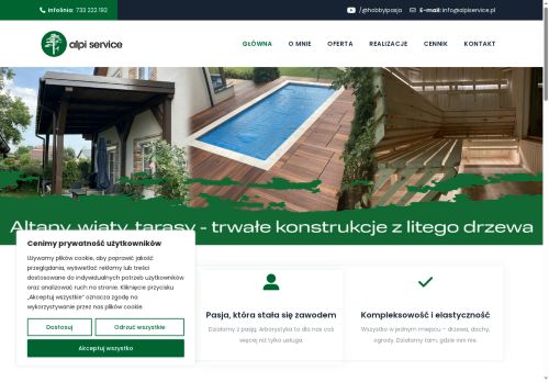 Wycinka i podcinka drzew , dekarstwo