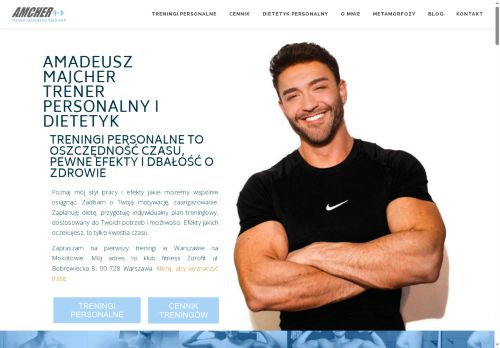 Trener personalny Amadeusz Majcher