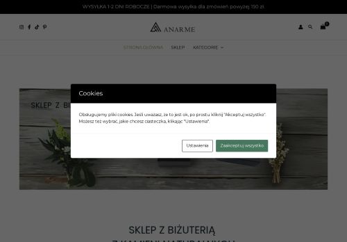 Sklep internetowy z biżuterią z kamieni naturalnych
