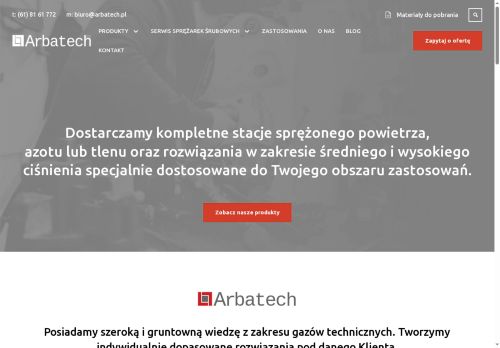 Kompresory przemysłowe Arbatech