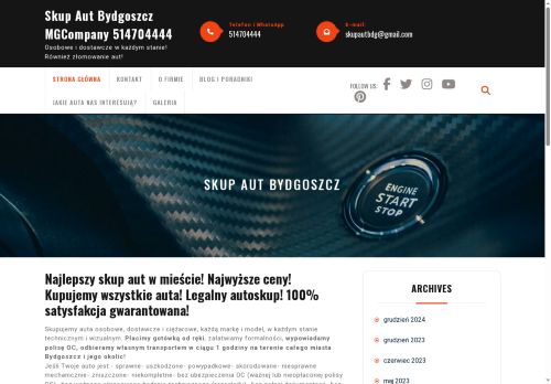 Skup Aut Bydgoszcz - Autoskup i Złomowanie - 514704444