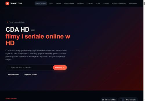 CDA HD wyszukiwarka filmów i seriali online