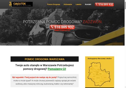 Ciagutek Holowanie Warszawa