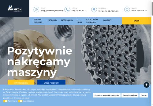 Części do maszyn firmy Polmech