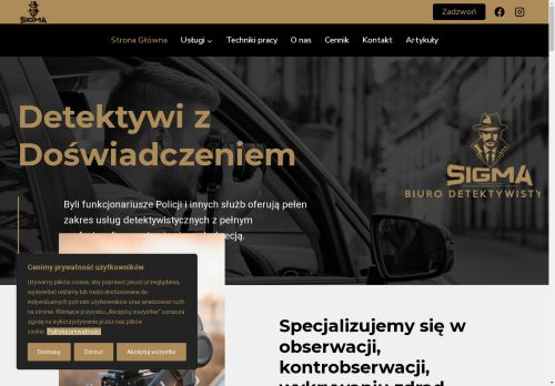Biuro Detektywistyczne Sigma, Prywatny Detektyw, Profesjonalne Usługi
