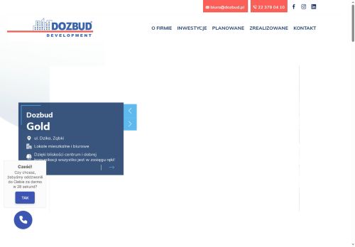 Inwestycje Dozbud w rejonie Warszawy