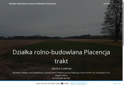 Działka rolno-budowlana Placencja trakt