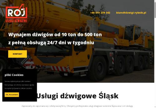 Wynajem dźwigów Rybnik