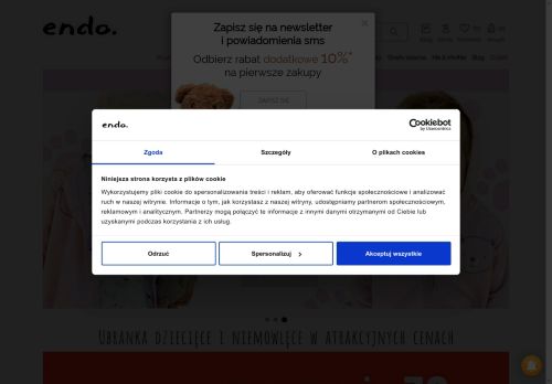 Endo niebanalne ubrania dla dzieci, młodzieży i dorosłych