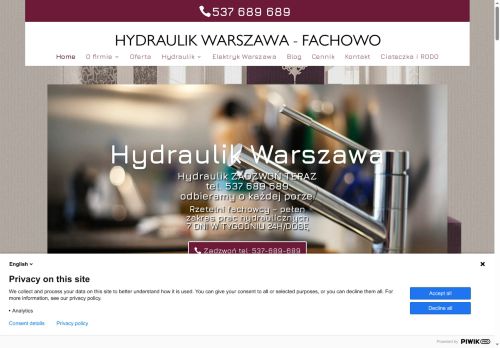 Hydraulik Warszawa 24h Fachowe Naprawy