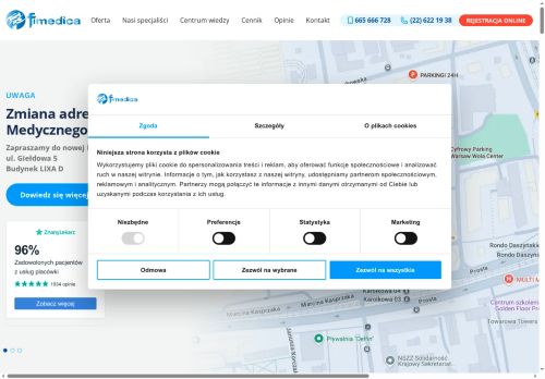 Ortopedia Neurologia Nastawianie kręgosłupa w Warszawie