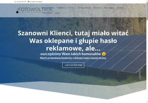 Fotowoltaika dla domu i fimy