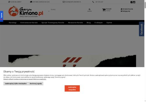 Karategi oraz sprzęt treningowy Karate - sklep Garyukimono.pl