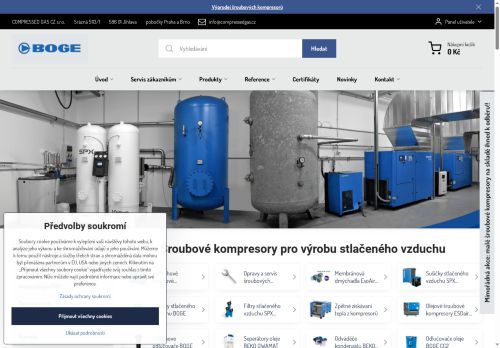 Sprężarki BOGE Czechy kompresory śrubowe online
