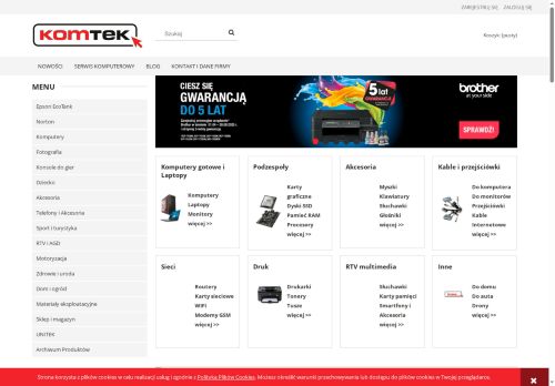Komtek24 serwis sklep komputerowy Kraków
