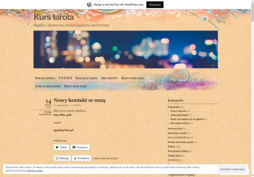 Kurs tarota metodą Agafii