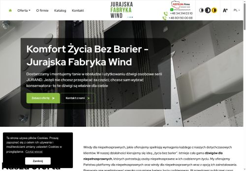 Jurajska fabryka wind Liftplus