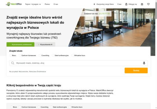 Jesteśmy absolutnymi specjalistami w wynajmie biur serwisowanych w Pol