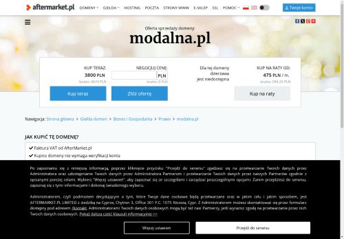 Modlana.pl marketing, firma, podatki