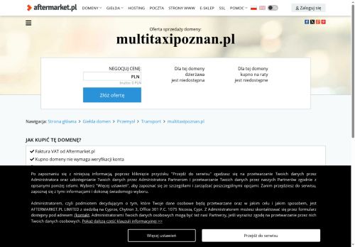 Tania taxi osobowa Poznań