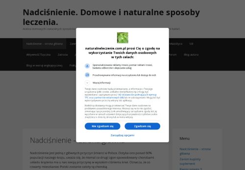 Nadciśnienie - medycyna naturalna